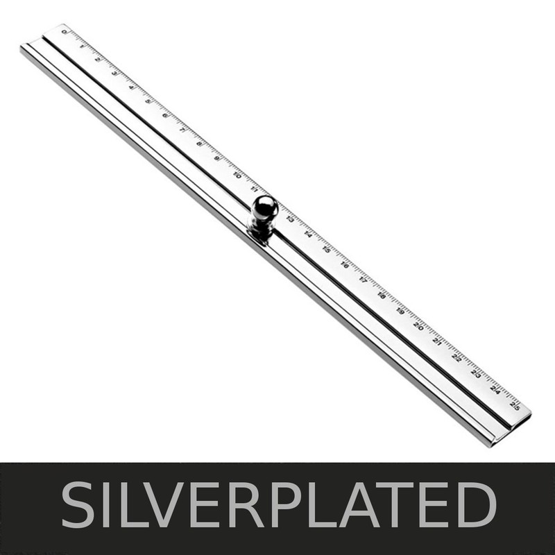SILBERKANNE Classico Ruler L 26 cm Premium Silver Plated Elegant