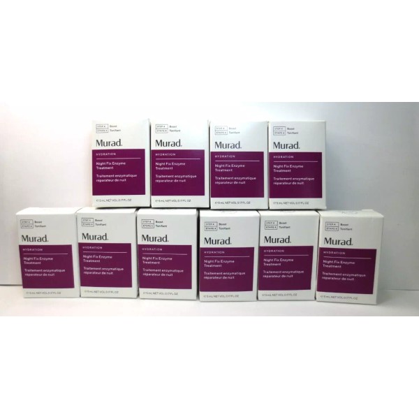 MURAD HYDRATION NIGHT FIX ENZYME TREATMENT 0.17 OZ EACH (LOT