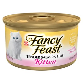 Fancy Feast Purina Fancy Feast Kitten Tender Salmon Feast Wet Kitten Food - (Pack of 24) 3 Oz. Cans