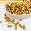 NISENTIA Pack of 1000 Beads for Bracelets Gold, 3 mm