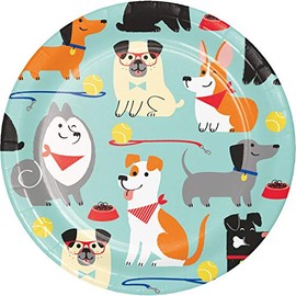 Creative Converting Dog Party Dessert Plates, 24 ct