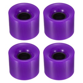 YOKIVE 4 Pcs Skateboard Wheels, 78A Skate Scooters Replacement, Great for Skateboarding, Outdoor Street Sports (Purple, 60mm OD)