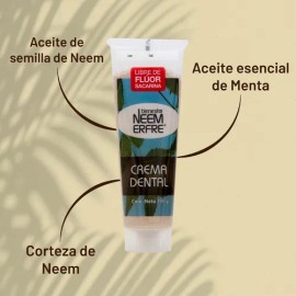 Paq.de 5-crema Dental Artesanal De Corteza De Neem Sin Fluor