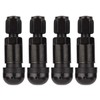 TOMALL TPMS Black Bolt-in Tire Valve Stem Caps Explosion Proof