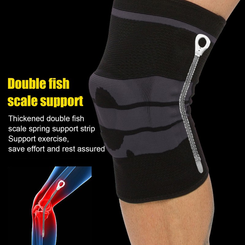 2Pcs Winter Knee Brace Protector Anti Slip Knee Compression Sleeve