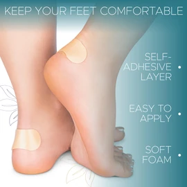 HALUTO Foot Cushion - Heel Pad Set of 20 - Anti - Blisters Plasters - Heel Cushion - Pressure Points Plasters Feet - Pressure Protection Plasters - Protection for Foot and Hand
