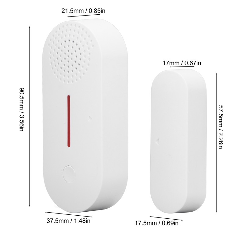 Door Magnetic Alarm Sensor WiFi Connection Light Sound APP Remind