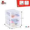Sundis Orgamix Mini Storage Tower Plastic Clear/Silver, transparent, L25.5 x
