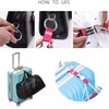 JAKAGO Luggage Strap Coat Holder Gripper Handbag Clip Baggage Suitcase