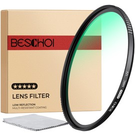 Beschoi 82mm MRC UV Protection Filter Kit, Optical Glass UV Filters Slim Protector,34 Multi-Layer Nano Coated High Definition Filter Compatible with Canon, Nikon, Sony, Sigma, etc 82mm Camera Lens