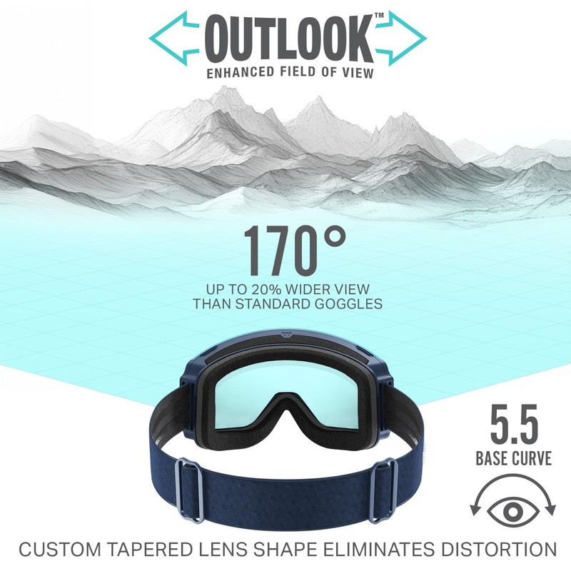Wildhorn Roca V2 Ski Goggles Men & Women, Snowboard Goggles