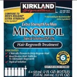 Extra Strength Hair Growth Solution for Men - 3 Months Supply (3 Bottles) - Hair Care, Comfort