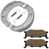 Caltric Front Brake Pads & Rear Brake Shoes for Yamaha