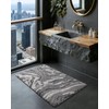 DEXI Bathroom Rug Mat 17x30, Soft and Absorbent Marble Bath