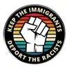 2 Pcs Keep the Immigrants Deport the Racists Pins, Anti-Deportation