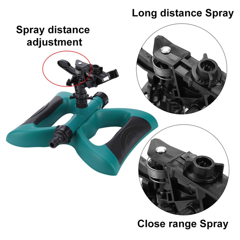 360° Fully Circle Rotating Watering Sprinkler Irrigation System Nozzle for