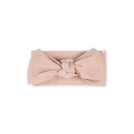 Colored Organics Baby Organic Cotton Hattie Bow Wrap Headband - Blush