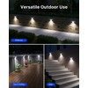 4 Pack Solar Wall Lights, Stainless Steels Outdoor Waterproof Motion
