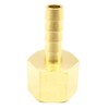 AHFMANG 10PCS Brass Hose Barb Fitting 1/4" Barb x 3/8"