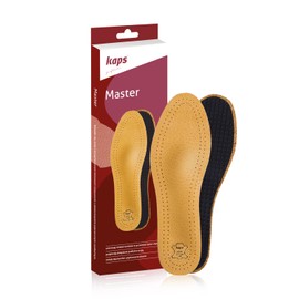 Kaps Orthotic Leather Insoles For Metatarsalgia Forefoot Pain, Orthopedic Full Length Shoe Inserts For Men And Women, Master, 40 EUR / 6 UK / Men, Natural