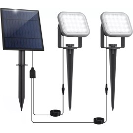 T-SUN Solar Spot Lights Outdoor 20 LED IP65 Waterproof Solar Landscape Lights