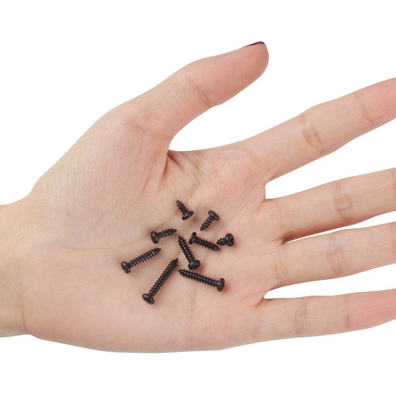 450 pieces self-tapping screws set, M3 self-tapping screws, flat head,