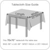 maxmill Square Tablecloth Water Resistance Antiwrinkle Spill Proof Weaved Texture