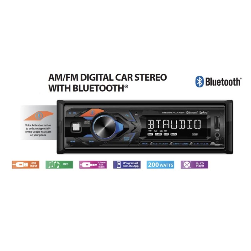 12V FM Stereo Radio w/Bluetooth USB, AUX + More 1