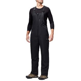 BenBoy Mens Snow Bibs Ski Pants Softshell Waterproof Insulated Ripstop Snowboarding Overalls Winter,HXK8018M-Black-S