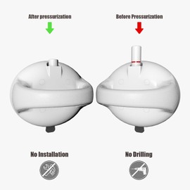 Mannicix Grab Rail Shower No Drilling Brand New Grab Bars for Seniors, Shower Handle with Suction Cup for Bathroom, Shower Toilet, Bath Handle for Children, Restricted People, Elderly