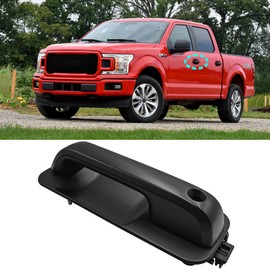 Moonlinks Compatible con manija de puerta Ford F150, 2015-2020 F150 delantero izquierdo lado del conductor, tirador de puerta exterior F150 de repuesto con agujero para llave, negro liso (14603639/FL3Z1522405HBPTM)