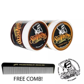 Suavecito Pomade Firme and Original Hold Double Deal 2 Pack 4 oz. Cans