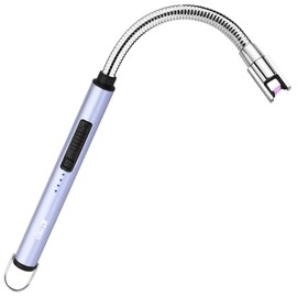 JETPRO Candle Lighters USB Rechargeable Arc Electric Lighter with 360° Flexible Neck for Candle BBQ Camping (Blue)