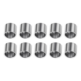 Sysarua 10 Pcs Stainless Steel Spacers 3/4" OD x 5/8" ID x 5/8" Length, Screw Standoff Bushing Round Metal Spacer, Reducing Bushing Adapter for 5/8" Screws Bolts and Rods