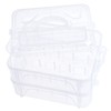 New brothread 2 Layers Stackable Clear Storage Box/Organiser for 40