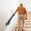 VEVOR Wall Mounted Stair Handrail, 10ft Pipe Staircase Handrail, Black