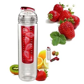 Fruitcola Dome Fruit Infuser Water Bottle (Purple)
