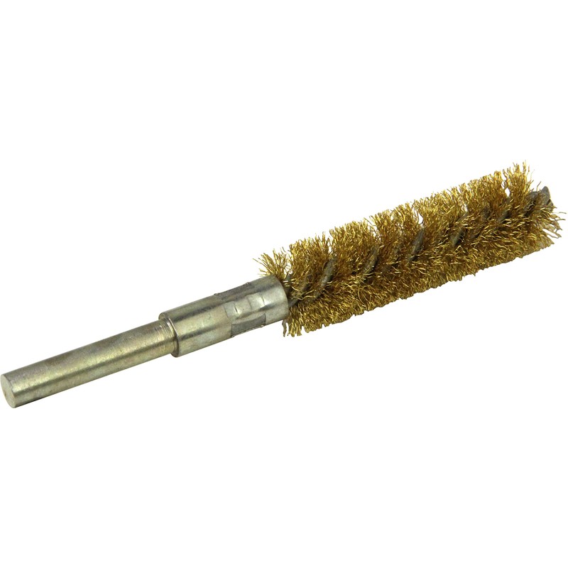 SK11 Shaft Diameter 0.2 inch (6 mm), Spiral Brush, Brass,