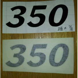 Honda 350  SL350 K1 Side Cover Decals SL 350. All black