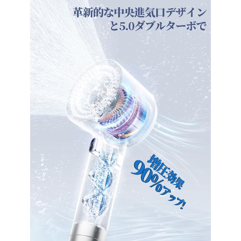 Showerhead Micro Nano Bubble [Anycee Original Design! Double Boost and