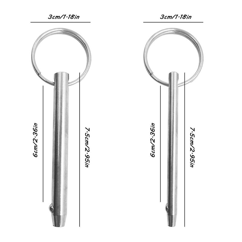 AFUNTA 4 Pcs Quick Release Pin, Diameter 5/16"(8mm) & 1/4"(6.3mm),