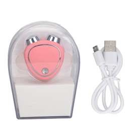 Microcurrent Facial Device Skin Rejuvenation Tightening 3 Gear Strength Anti Aging Wrinkle Removal Dual Heads Facial Massager Pink