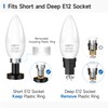 SHINESTAR 6-Pack Ceiling Fan Light Bulbs, 120v 40w Equivalent, 5000K