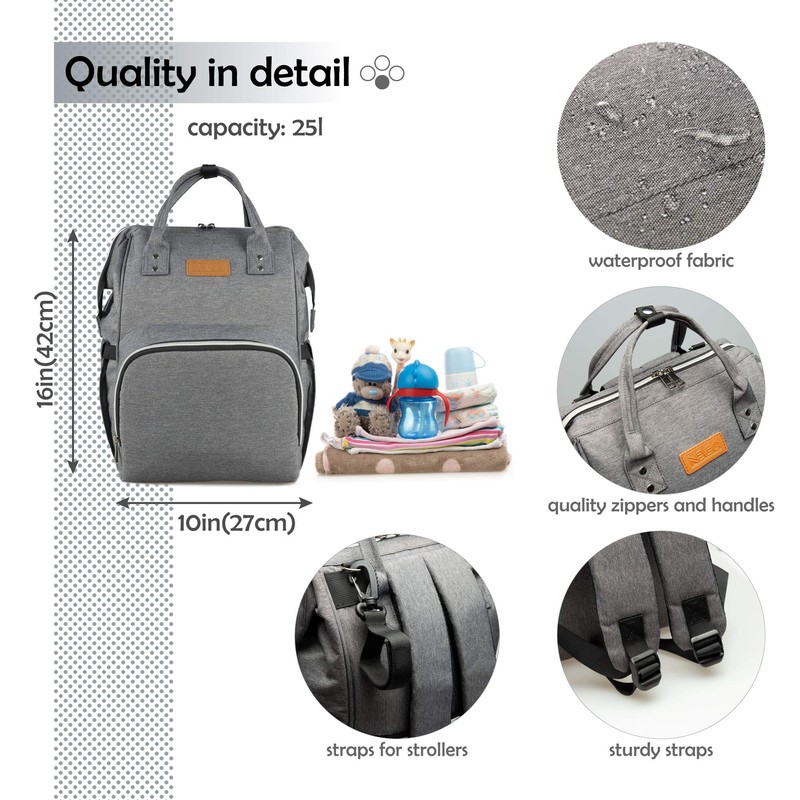 Neveq baby changing backpack, baby bag for travel, changing bag,