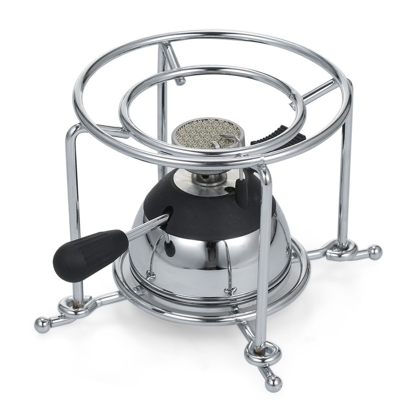 Mini Camping Stove Butane Gas Burner with Refill Rack and