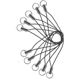 Jowxsx 10 Pieces Black Cell Phone Lanyard Strap with Silver Split Ring, Cell Phone Charms, Hand Wrist Strap Lanyard for USB Flash Drive, for MP3 Player