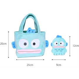 Handyodon Tote Bag, Coin Purse, Set, With Pockets, Zipper, Shopping Bag, Shoulder Bag, Crossbody Bag, Large Capacity, Women's, Stylish, Character Goods, Popular, Commuting To Work Or School