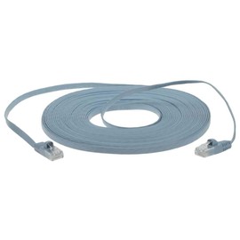 50 ft Cat 6 Unshielded (UTP) Flat Ethernet Network Cable - Blue