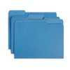 File Folder, 1/3 Cut Tab, Letter Size, Blue, Great for