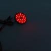 2Pcs Red Lens LED Rear Bumper Reflector Tail Stop Light